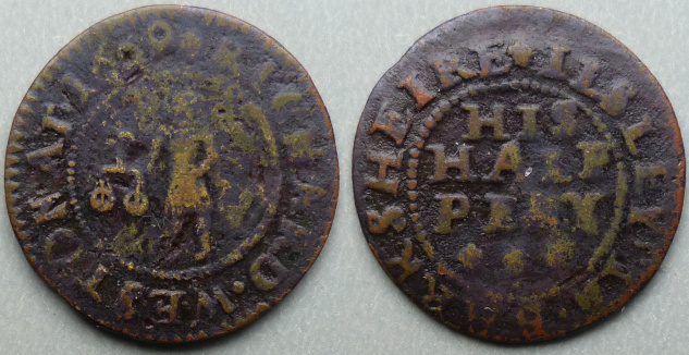 Ilsley, Richard Weston 1669 halfpenny